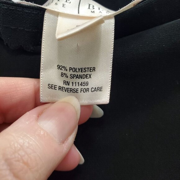 White House Black Market Slinky Liquid Knit Strapless Belted‎ Jumpsuit Capris M - Picture 5 of 6